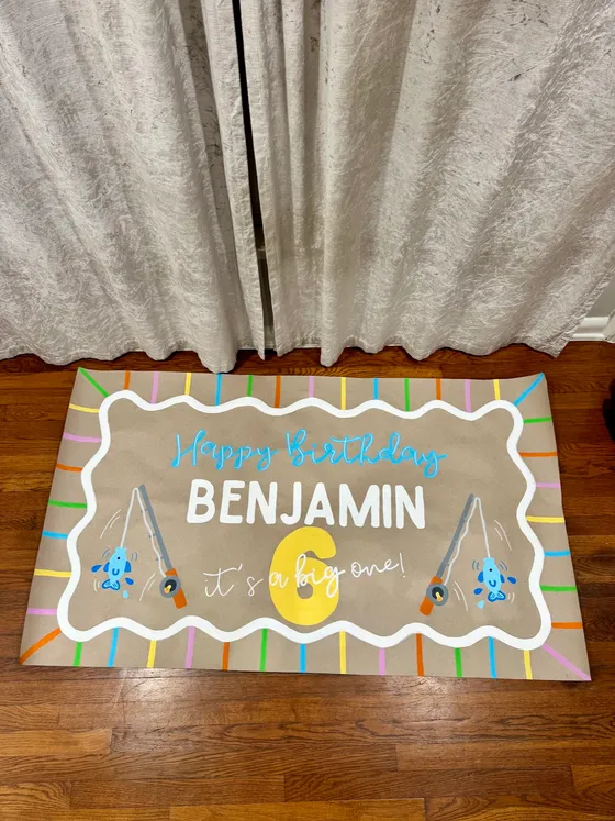 Hand-painted custom banner by SATX Painted Banners